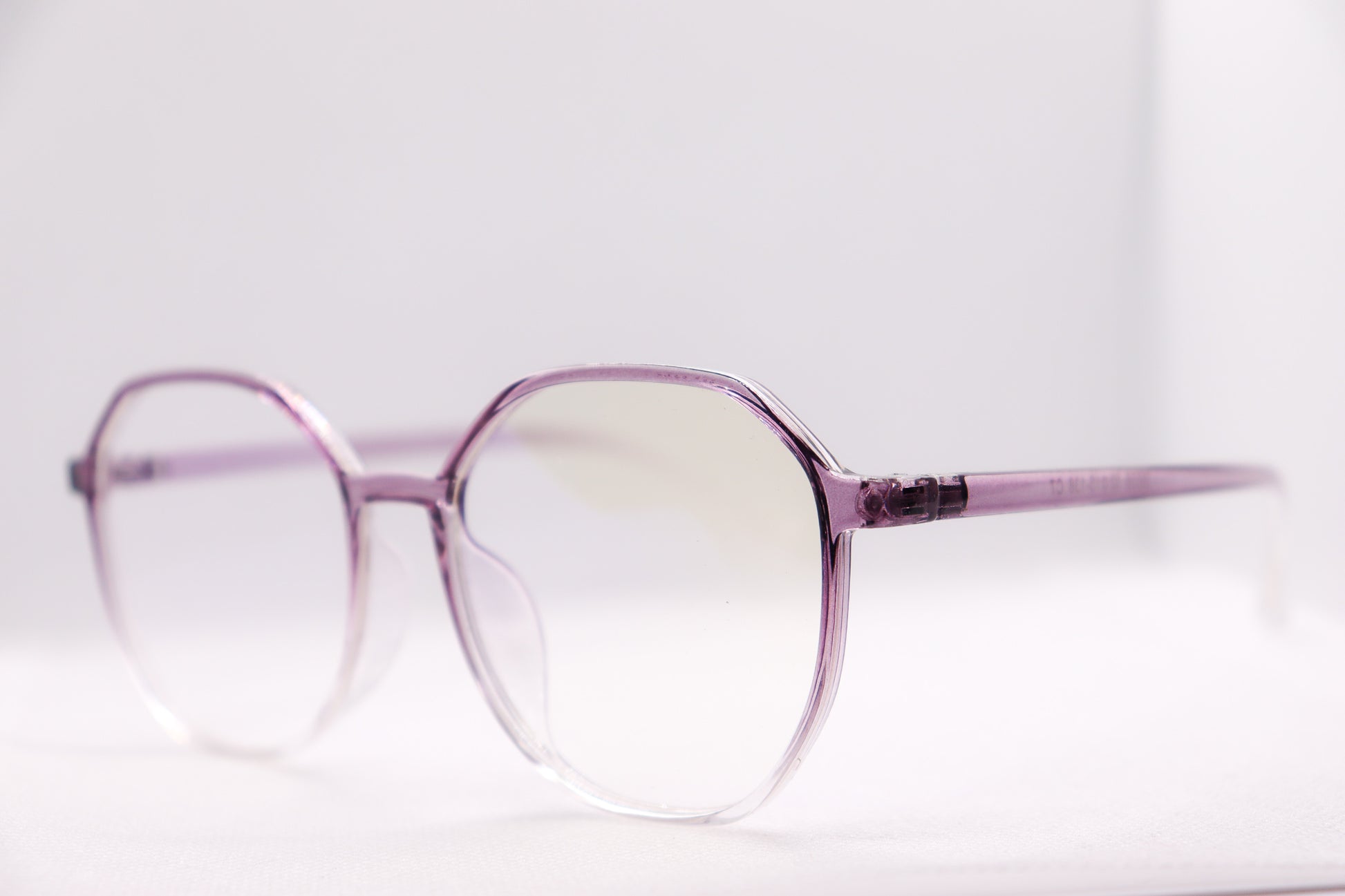 Clear Purple Gradient Eyeglasses - 9791 image 5