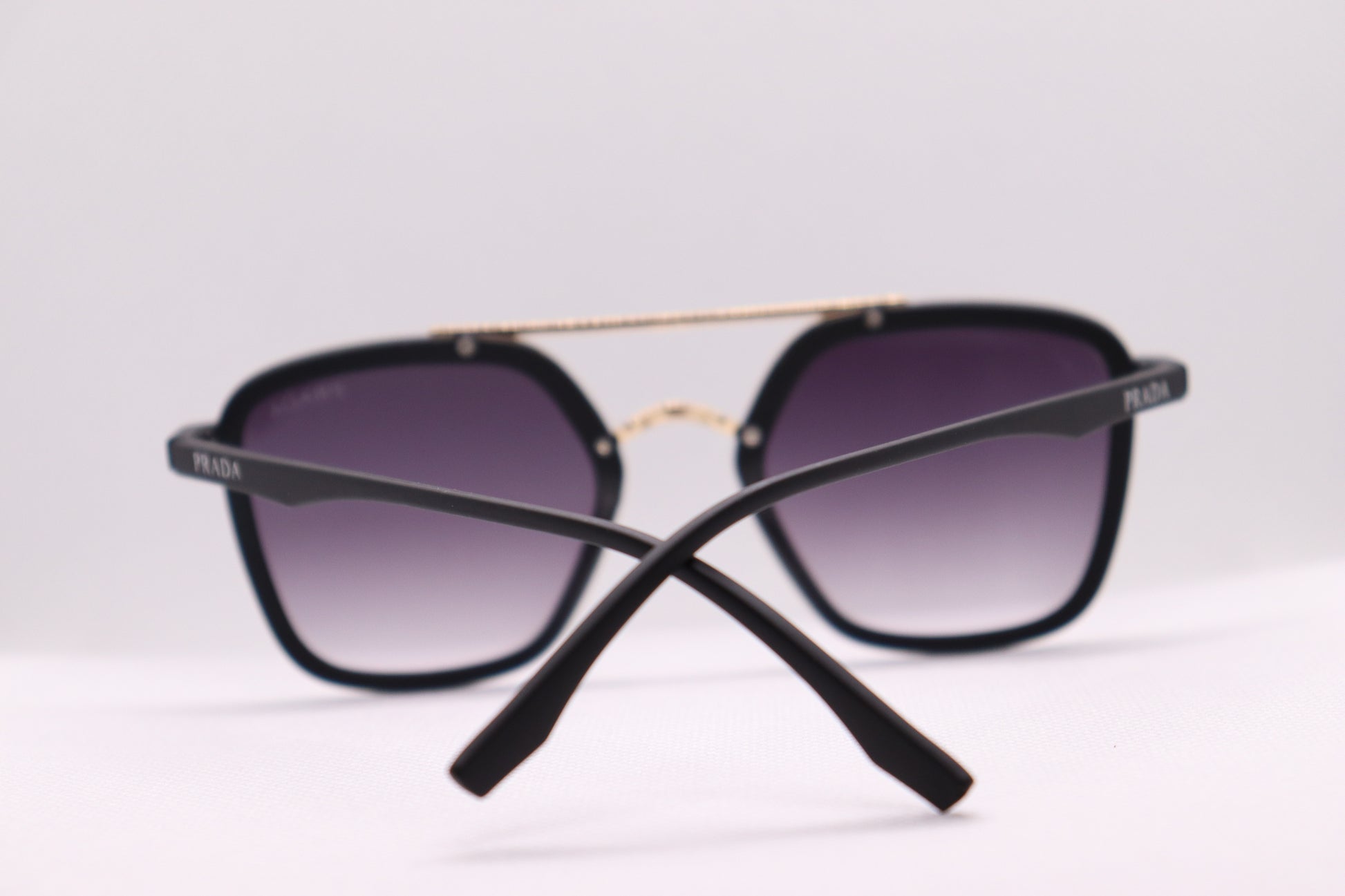 Black & Gold Sunglasses - 6923 image 7
