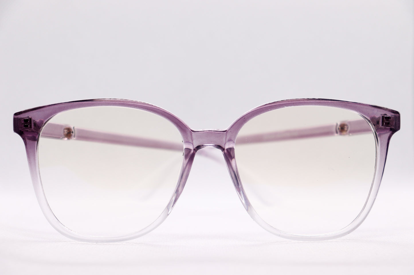 Oversized Gradient Purple Eyeglasses - 6466 image 9