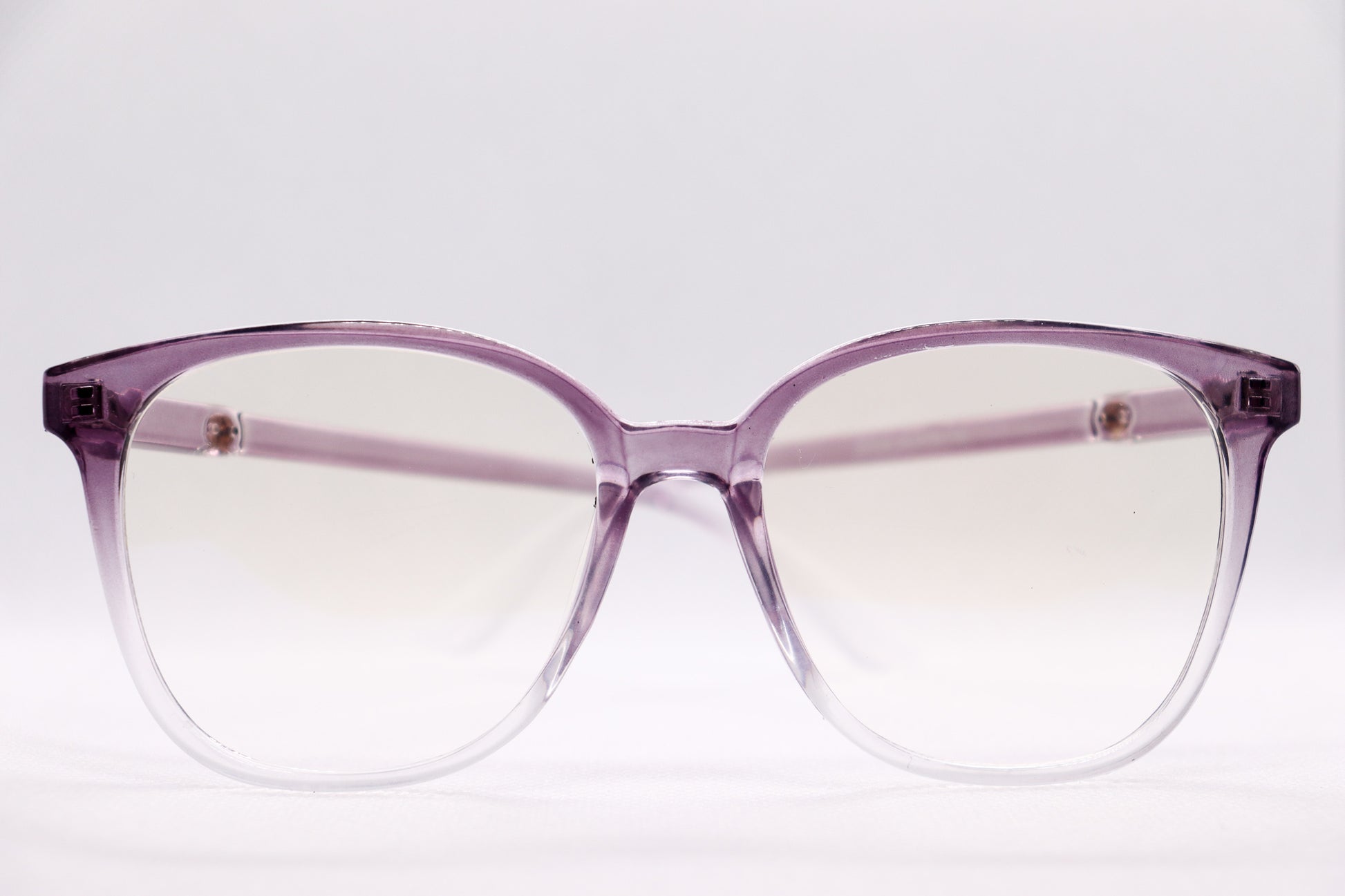 Oversized Gradient Purple Eyeglasses - 6466 image 9