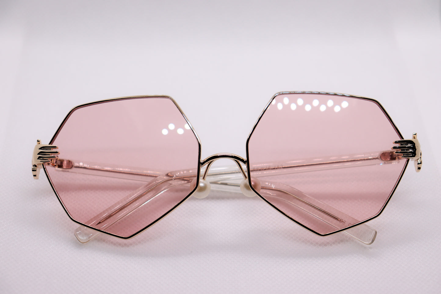 In Hands Pink Sunglasses - 1348 image 7