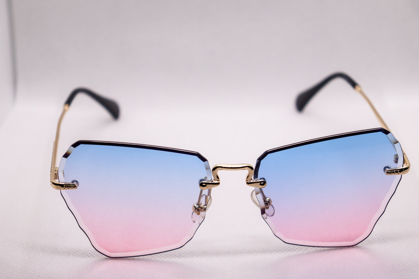 Butterfly Blue Gradient Sunglasses - 3157 image 1