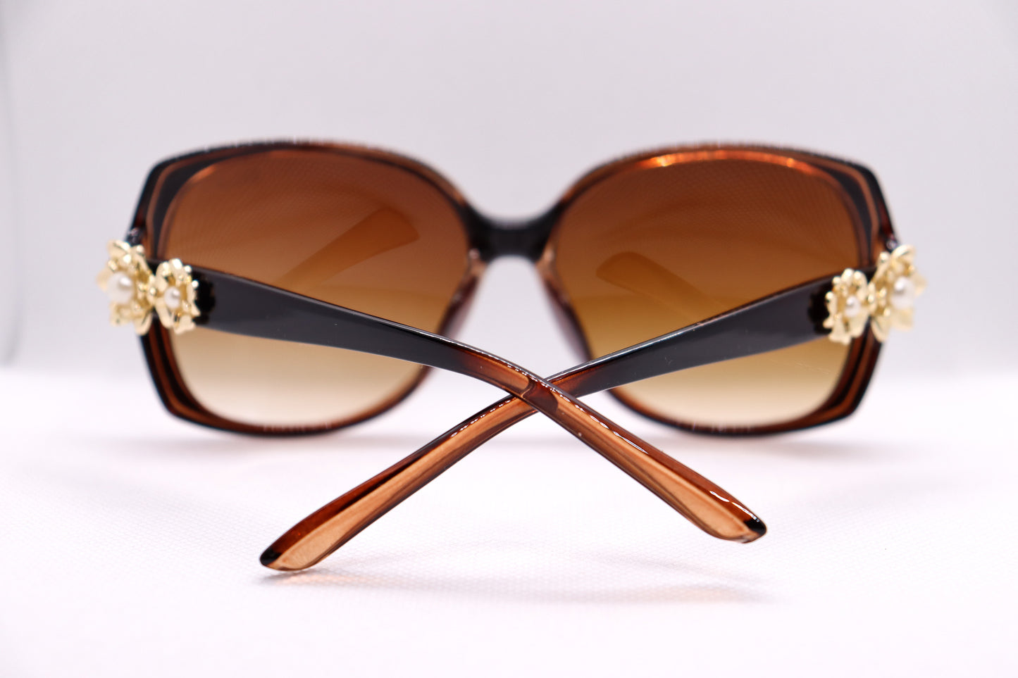 Oversized Brown Sunglasses - 2942 image 4