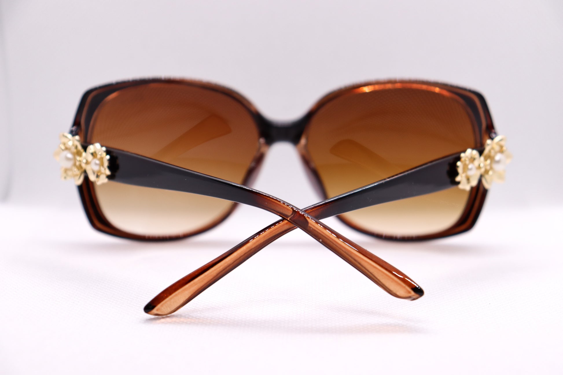 Oversized Brown Sunglasses - 2942 image 4