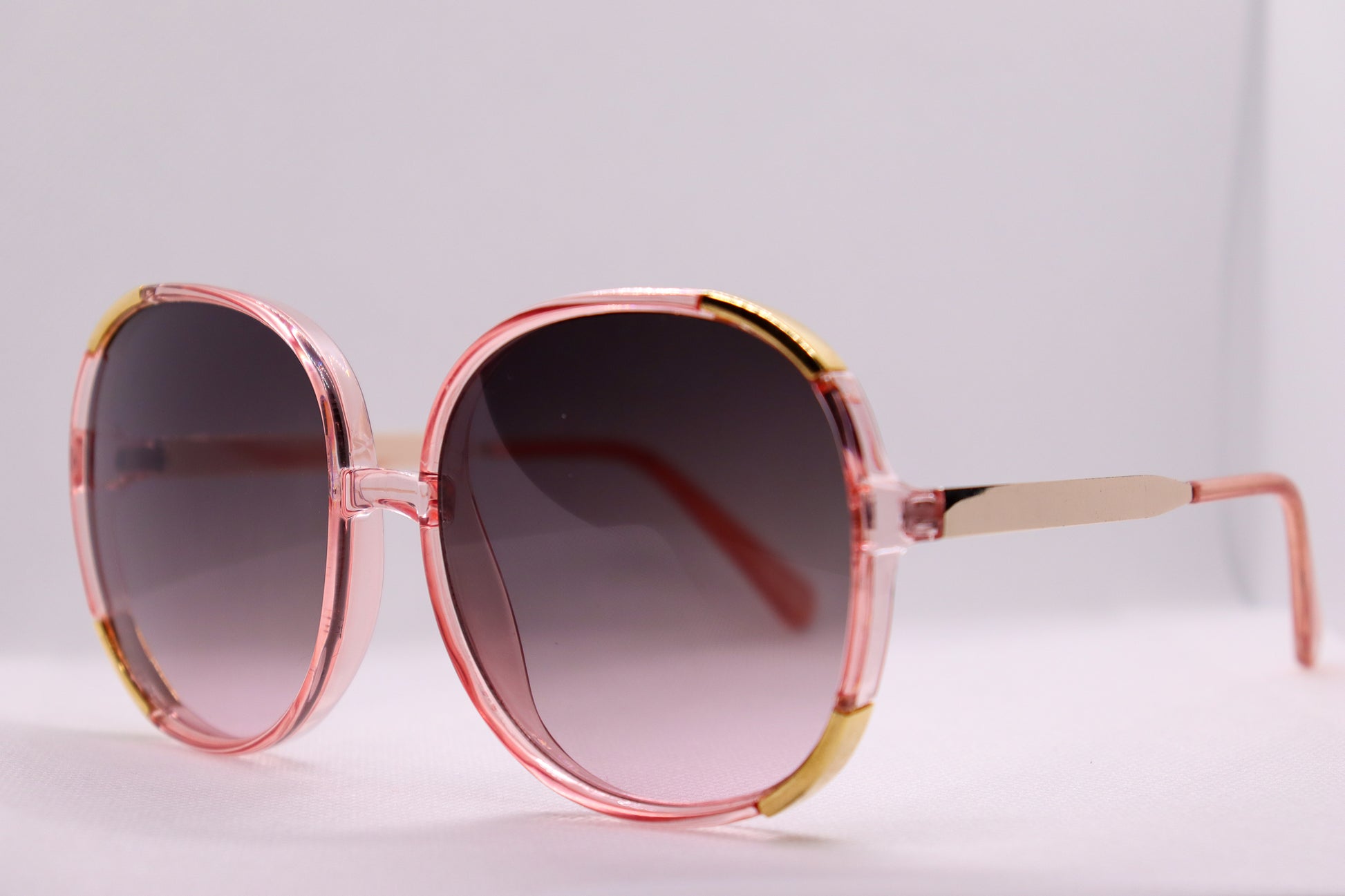 Oversized Retro Sunglasses - TeaPink - 5122 image 1