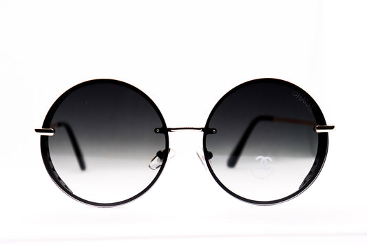 Round Silver Sunglasses - 7442 image 0