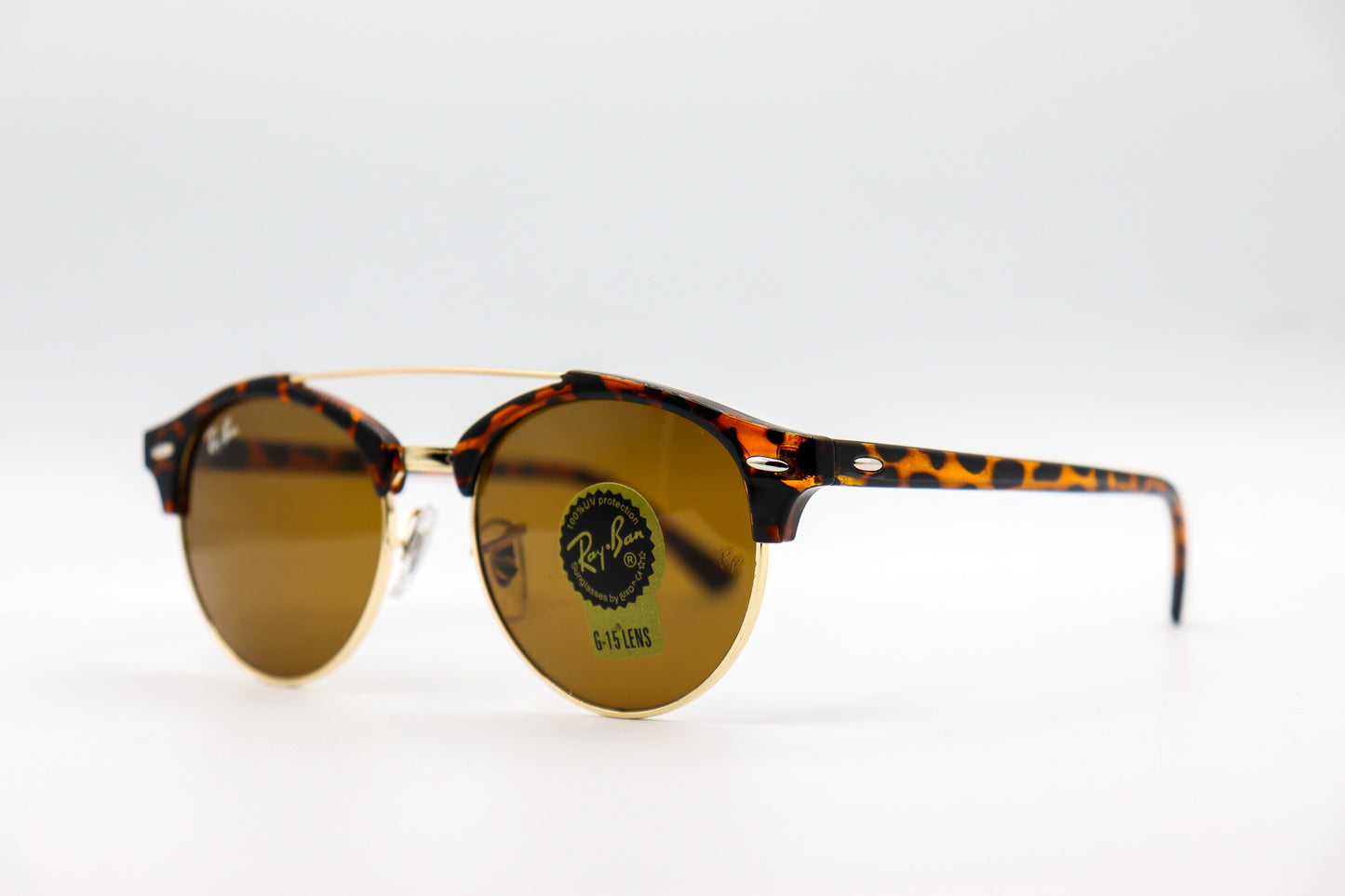 RayBan Round Double Bridge Cheetah - 4346 image 1