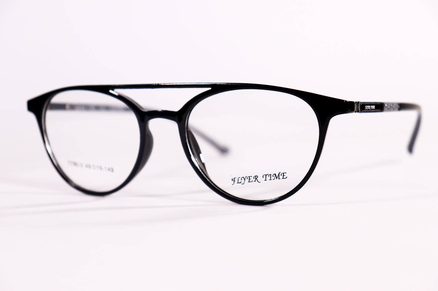 Round Double Bridge Black - BlueCut Eyeglasses - 2081 image 3