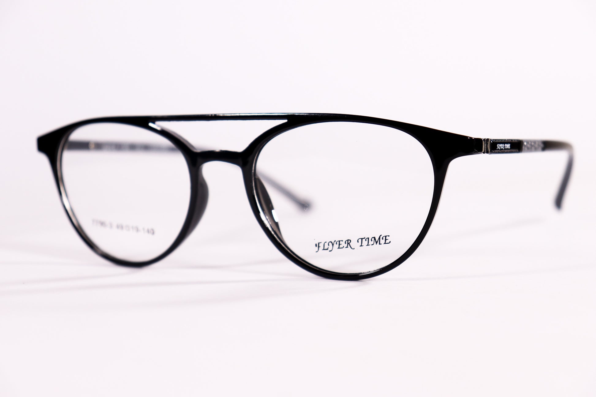 Round Double Bridge Black - BlueCut Eyeglasses - 2081 image 3