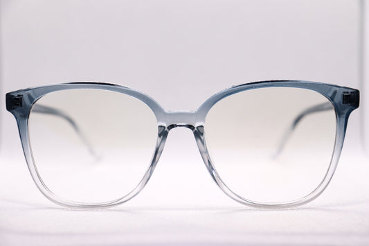 Oversized Gradient Grey Eyeglasses - 6466 image 0