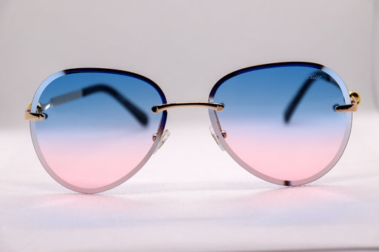 Dual Color Gradient Sunglasses - 5065 image 0