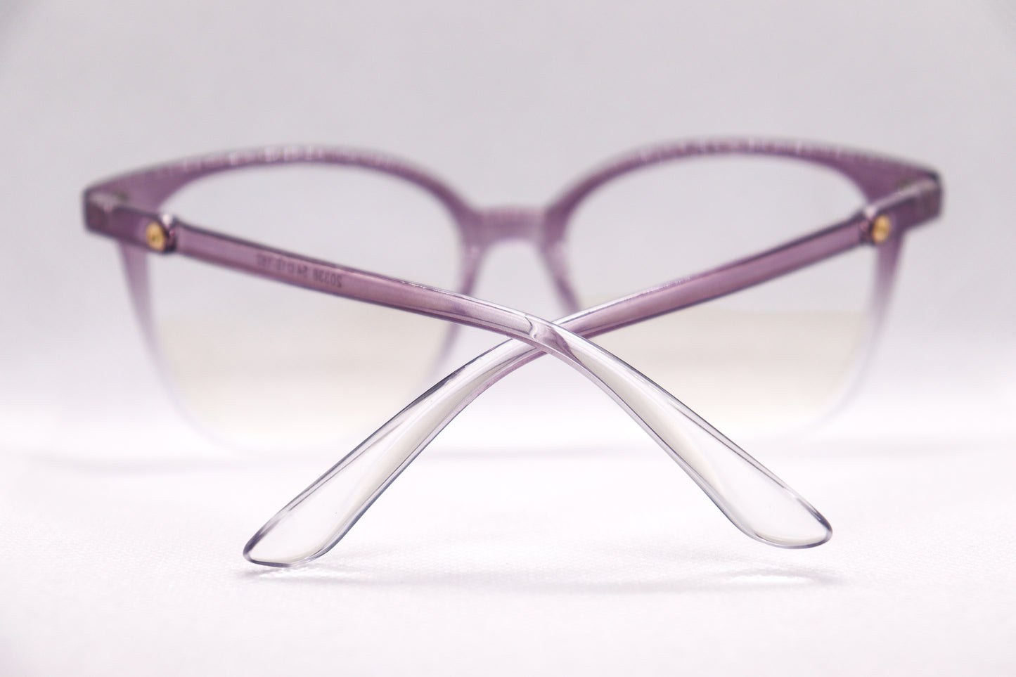 Oversized Gradient Purple Eyeglasses - 6466 image 8