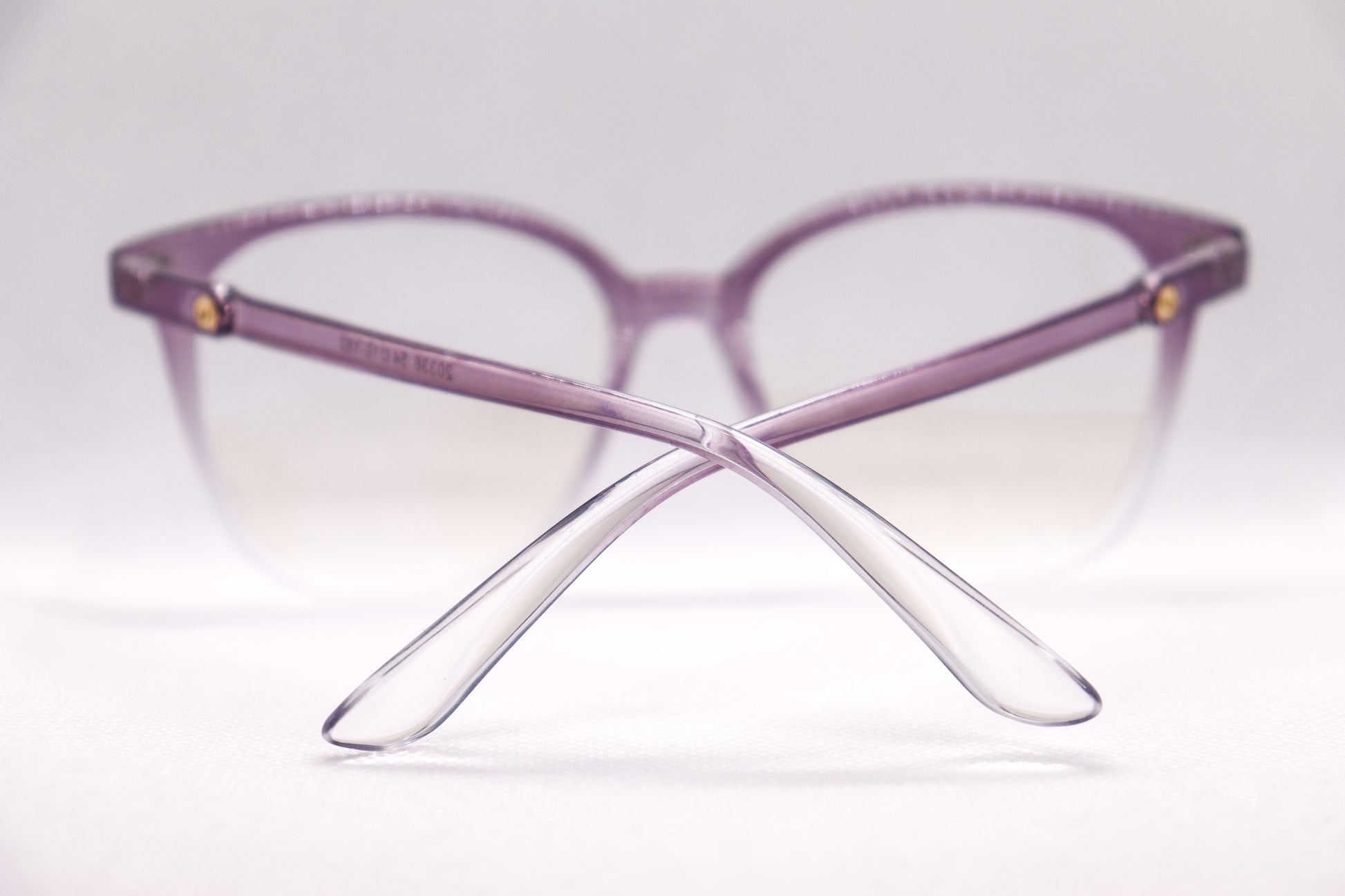 Oversized Gradient Purple Eyeglasses - 6466 image 8