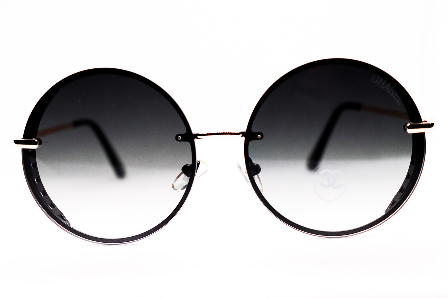 Round Silver Sunglasses - 7442 image 1