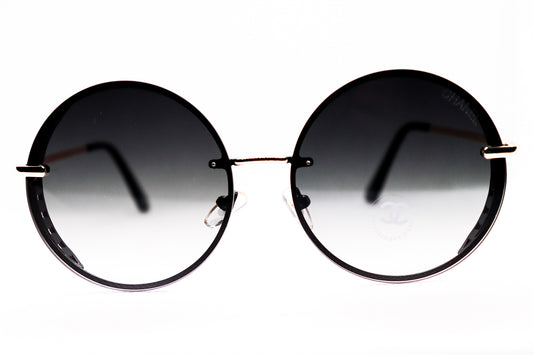 Round Silver Sunglasses - 7442 image 1
