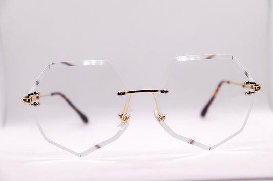 Rimless Translucent Sunglasses - 2049