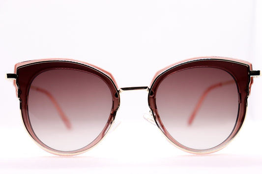 Winged Brown & Gold Sunglasses - 2130