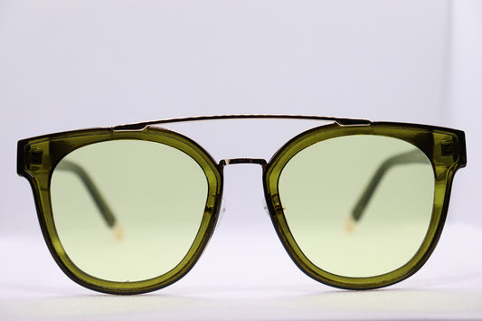 Double Bridged Olive Sunglasses - 3354