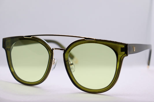Double Bridged Olive Sunglasses - 3354