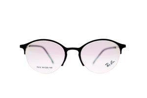 RB Round Half-Eye  Black BlueCut Eyeglasses - 2277