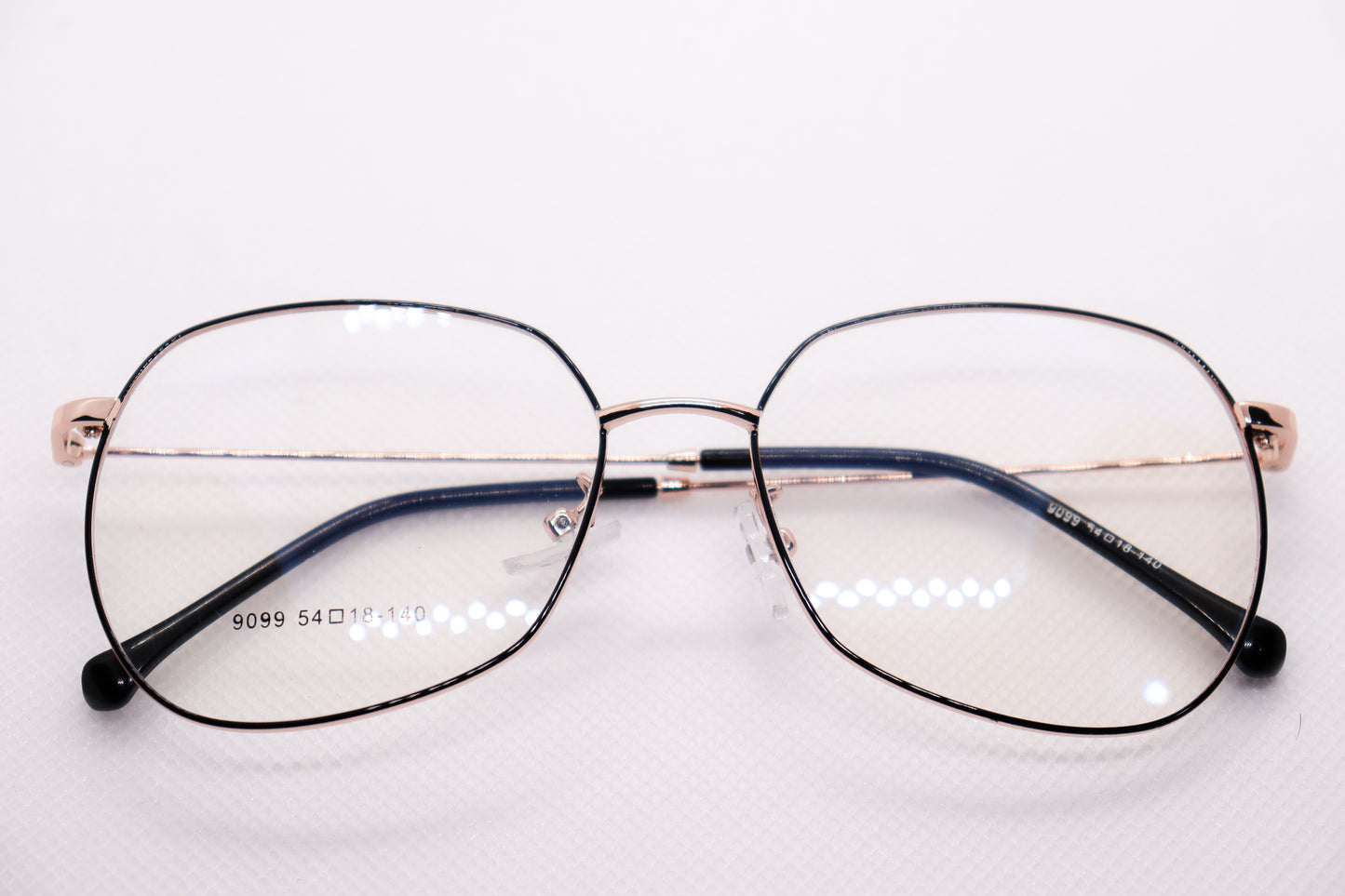 Classy Black &amp; Gold BlueCut Eyeglasses -2430