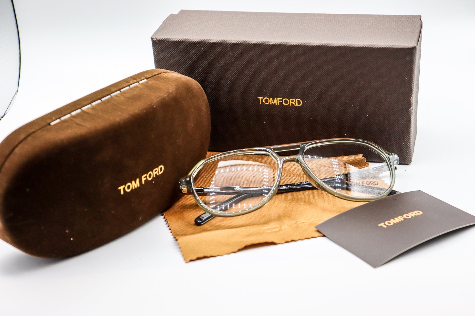 TomFord Double Bridge Aviator Green-TF16743