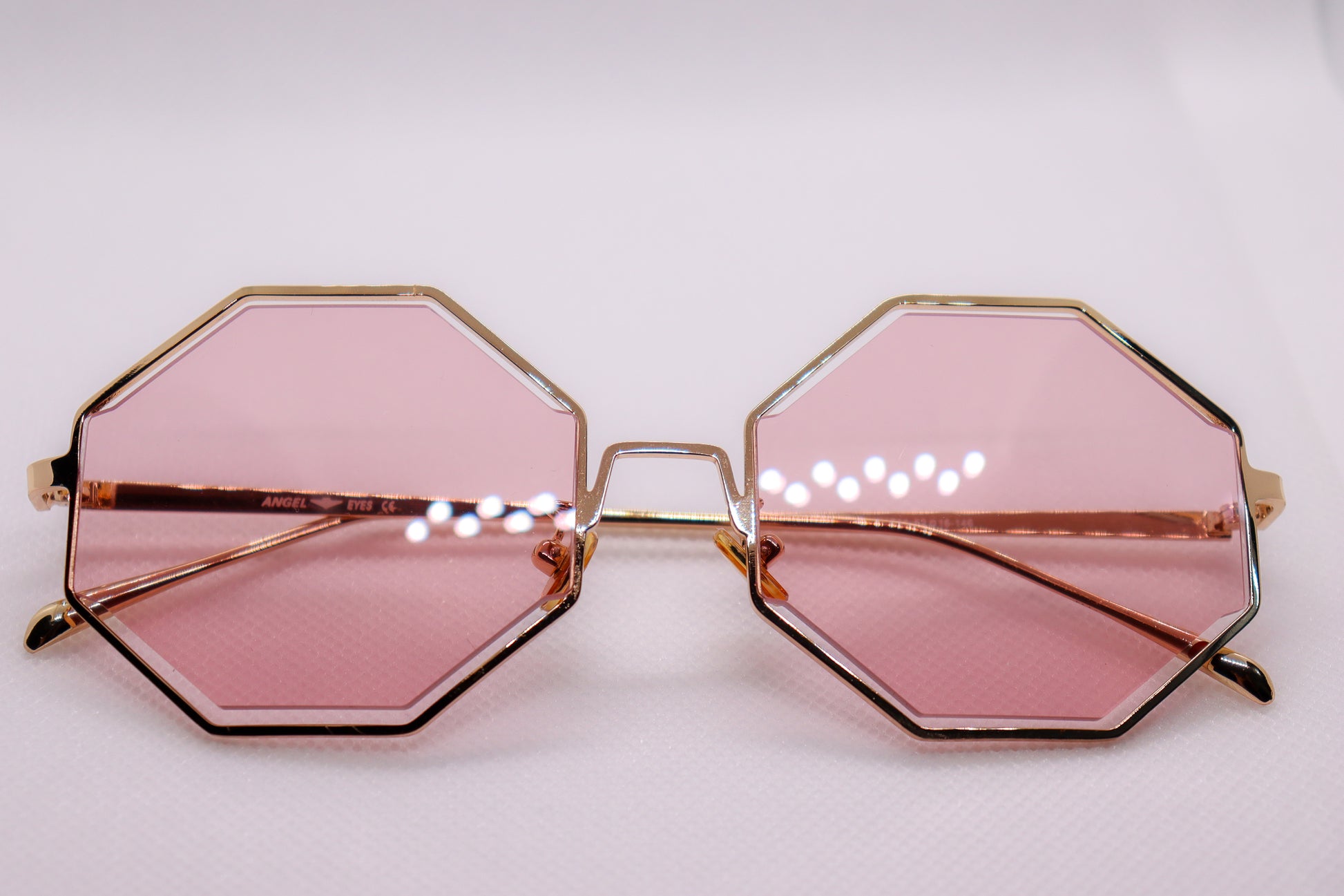 Angel Eyes Pink Sunglasses - 6820 image 6