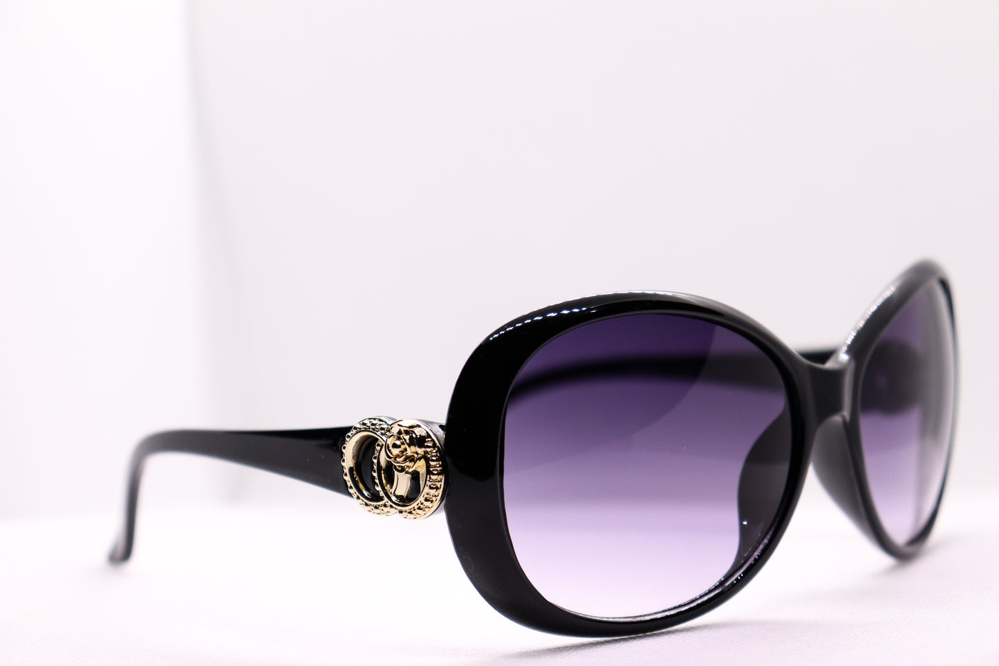 Oversized Black Sunglasses - 4207 image 2