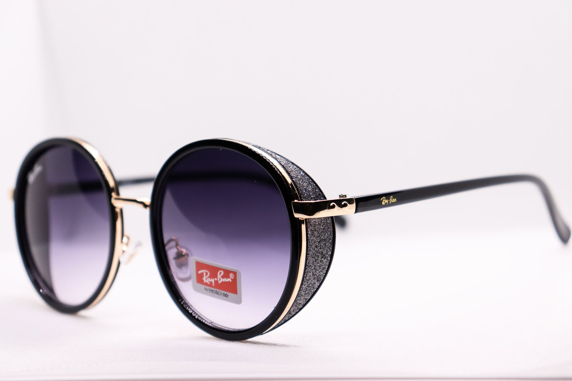 RB Round Black sunglasses - 2468 image 2