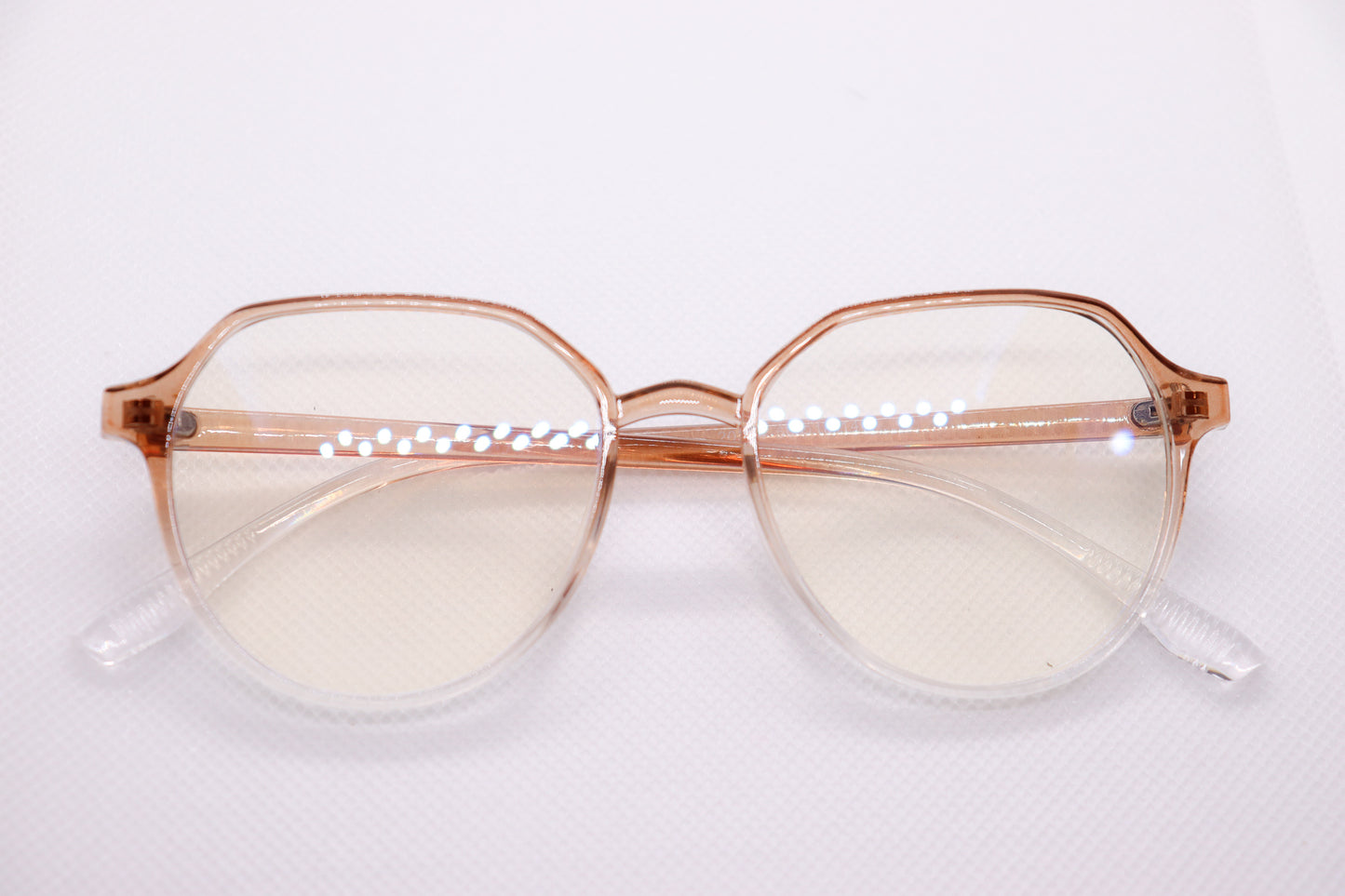 Oversized Gradient Brown Eyeglasses - 6466 image 5