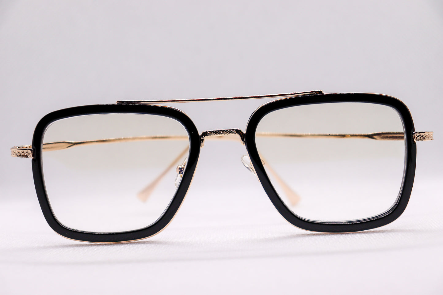 Edith Black & Gold Eyeglasses - 1375 image 5