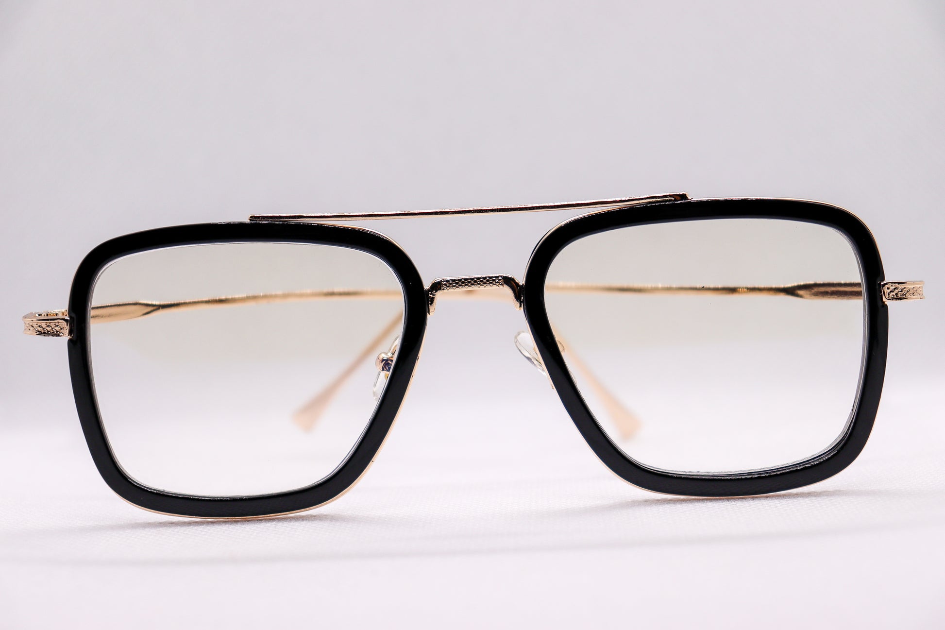 Edith Black & Gold Eyeglasses - 1375 image 5