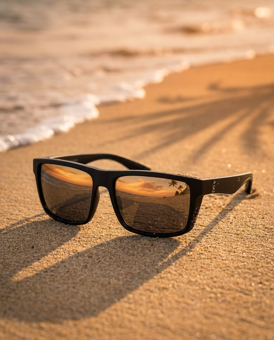 Matt Black Sunglasses Lightweight - 8246