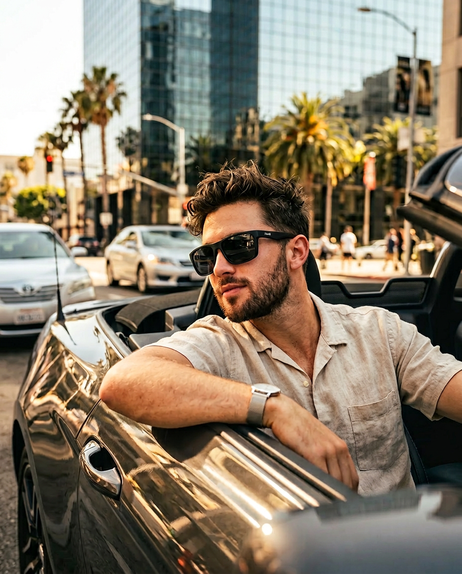 Matt Black Sunglasses Lightweight - 8246