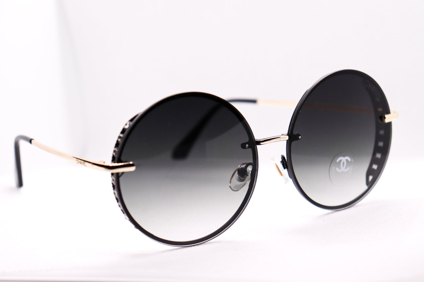 Round Silver Sunglasses - 7442 image 4