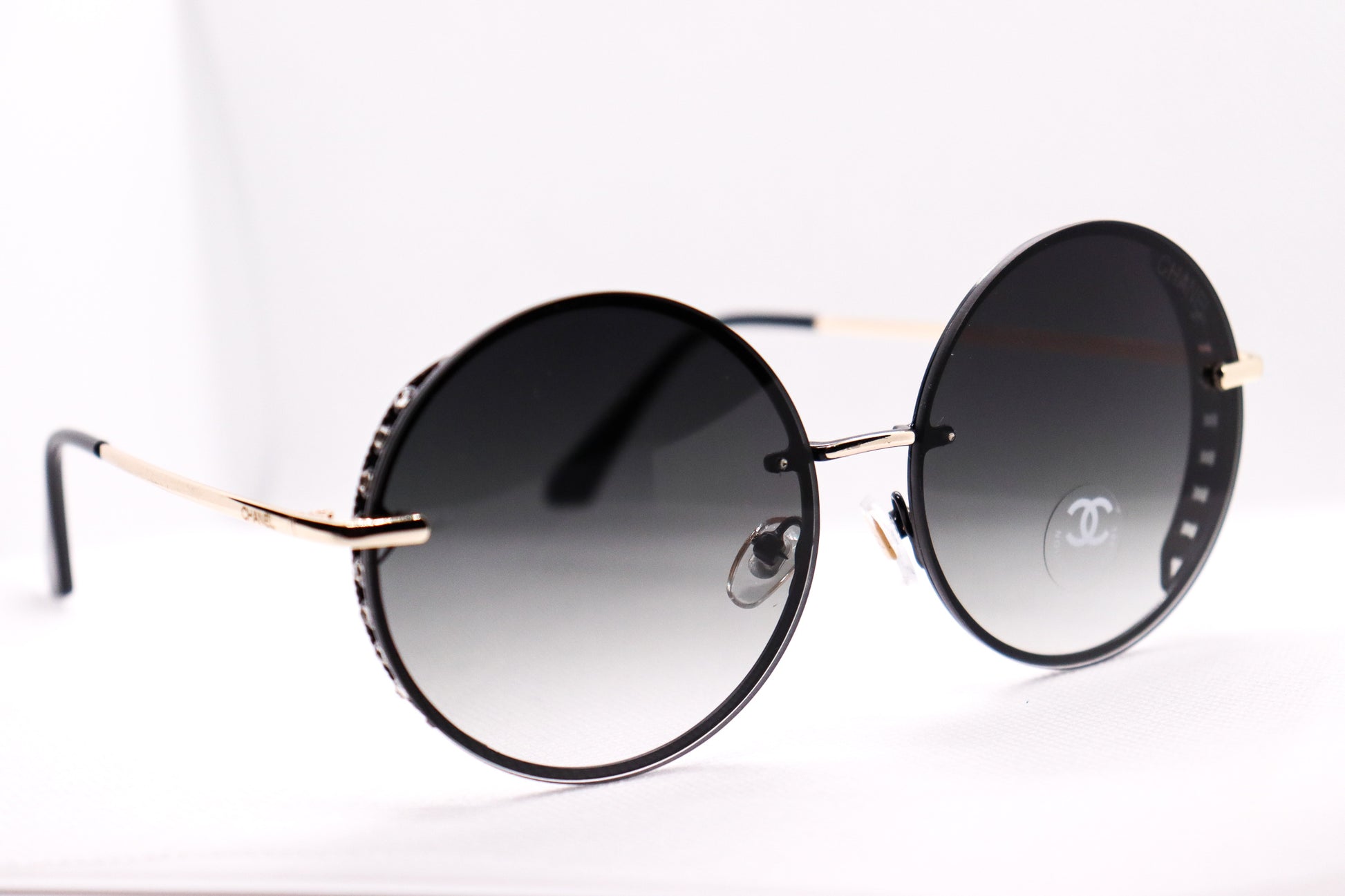 Round Silver Sunglasses - 7442 image 4
