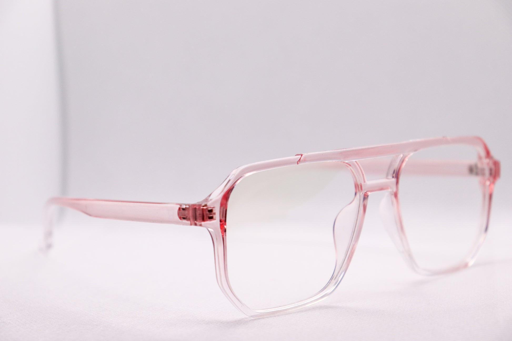 Double Bridged Gradient Pink - Eyeglasses - 6863 image 2