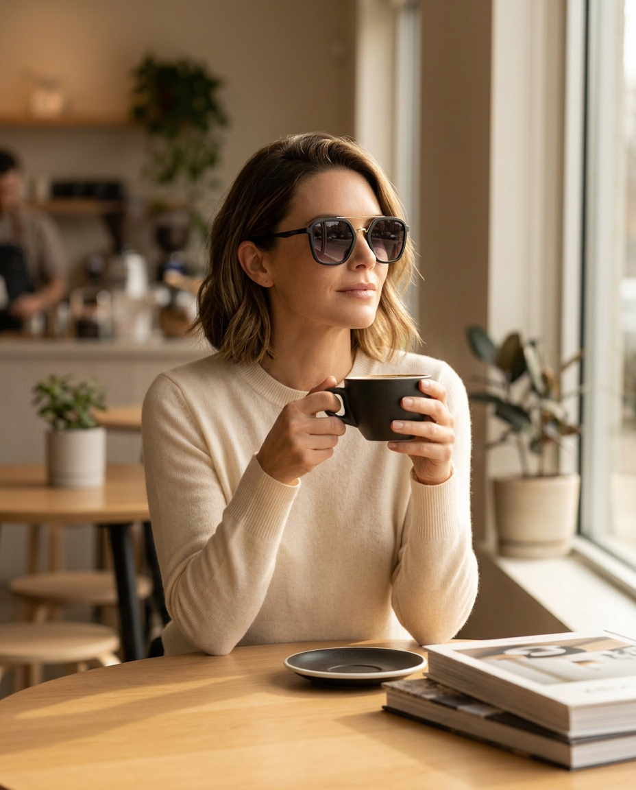 Black & Gold Sunglasses - 6923