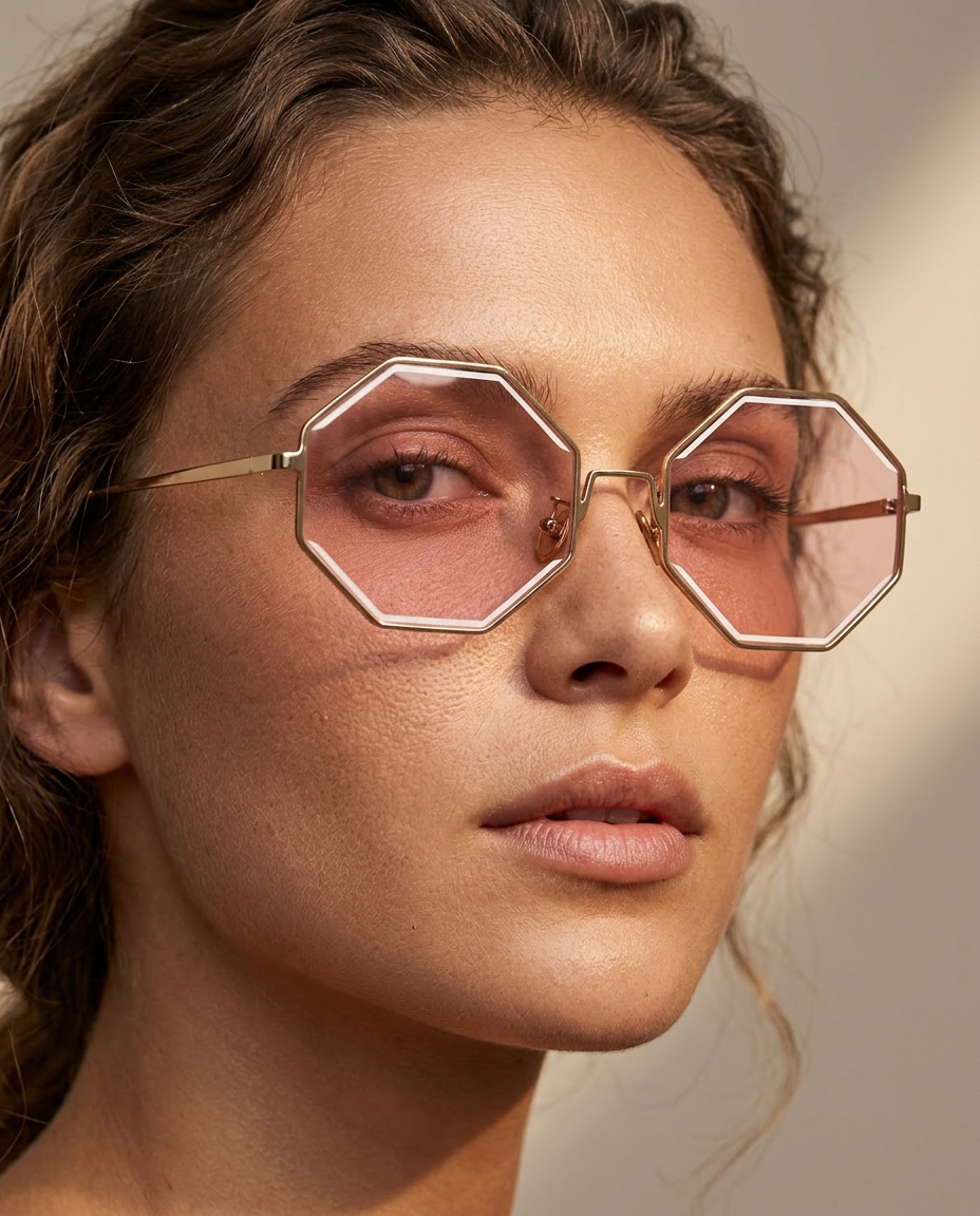Angel Eyes Pink Sunglasses - 6820