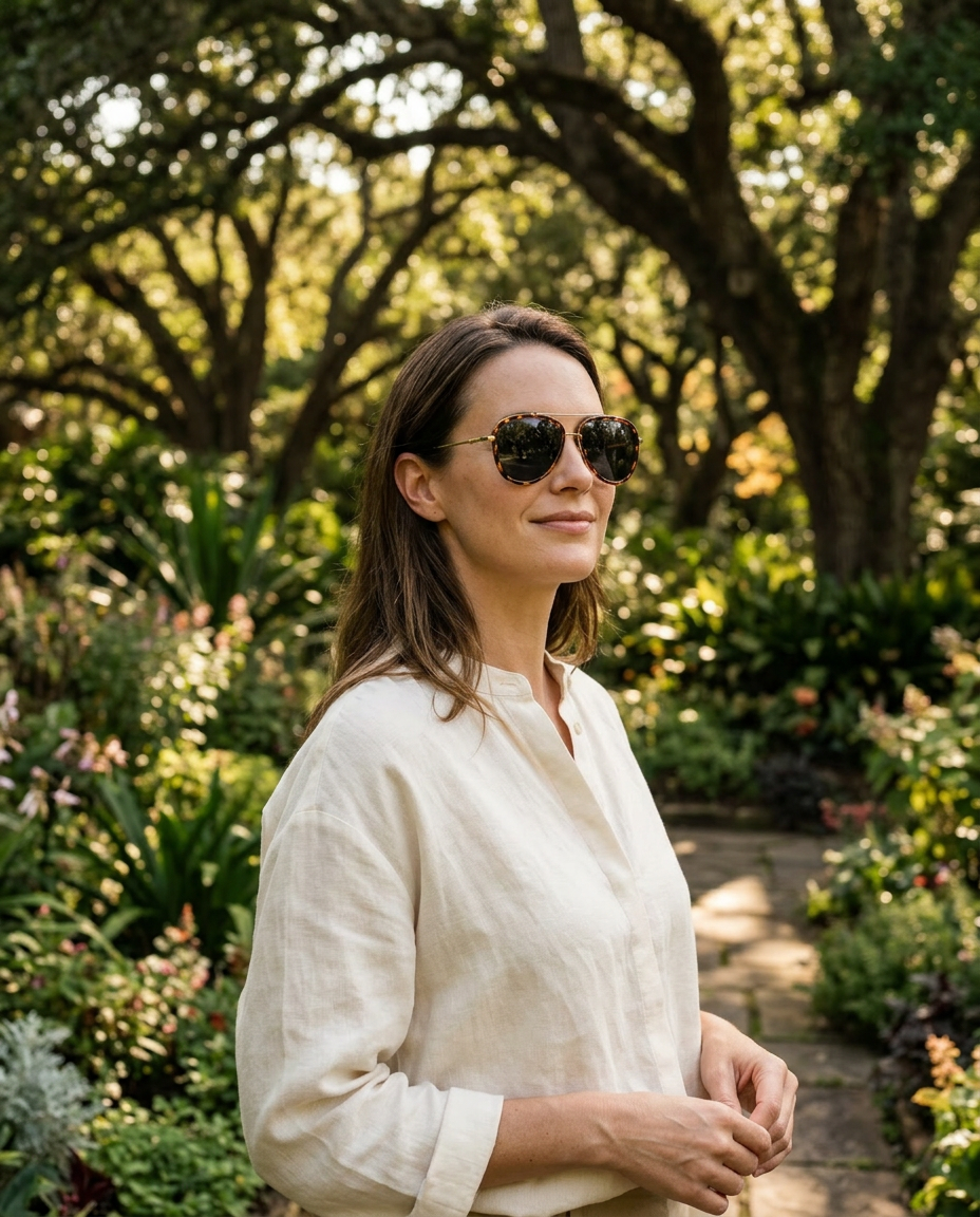 Aviators Cheetah & Gold Sunglasses - 6212