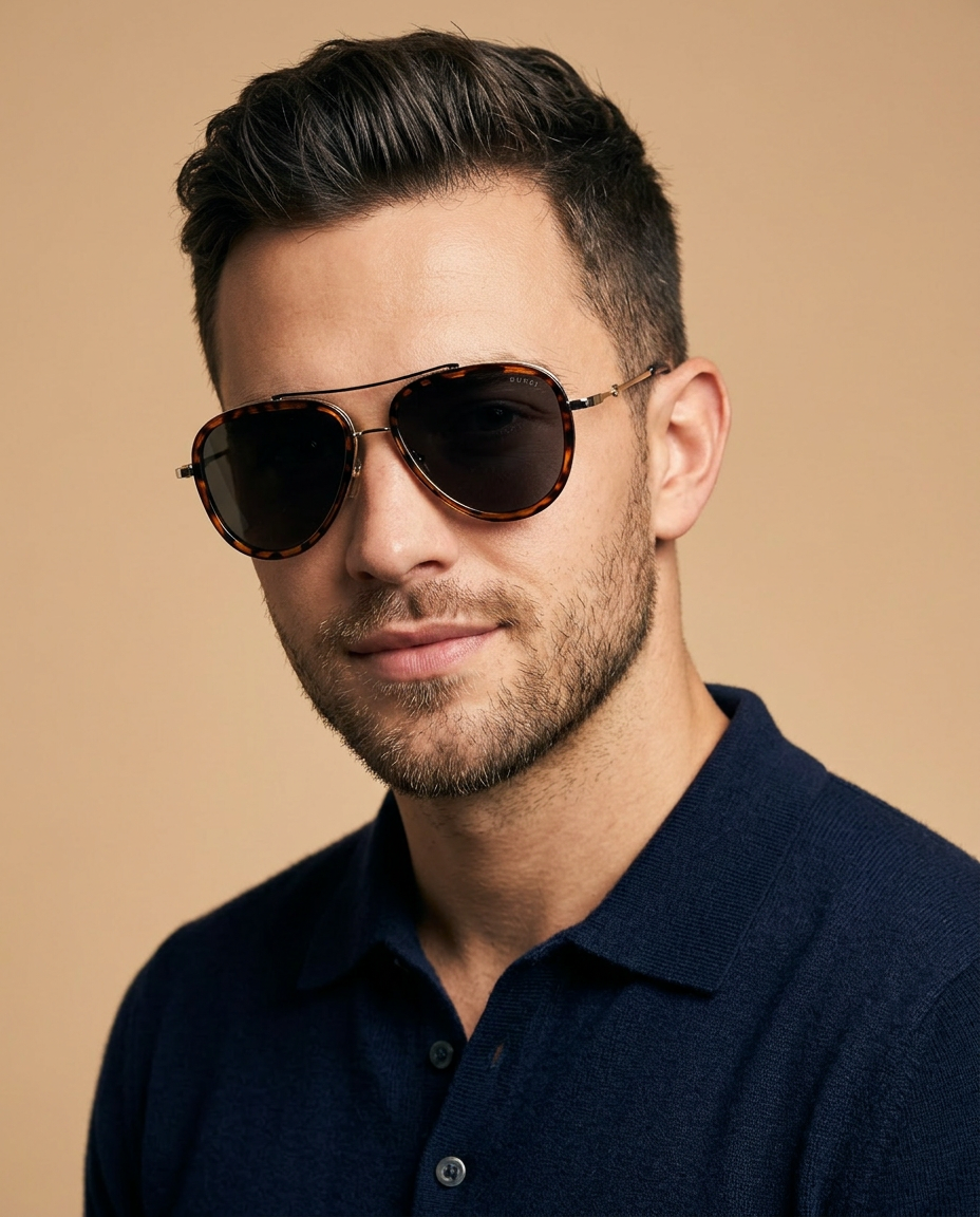 Aviators Cheetah & Gold Sunglasses - 6212