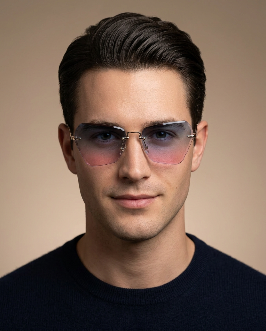 Butterfly Blue Gradient Sunglasses - 3157
