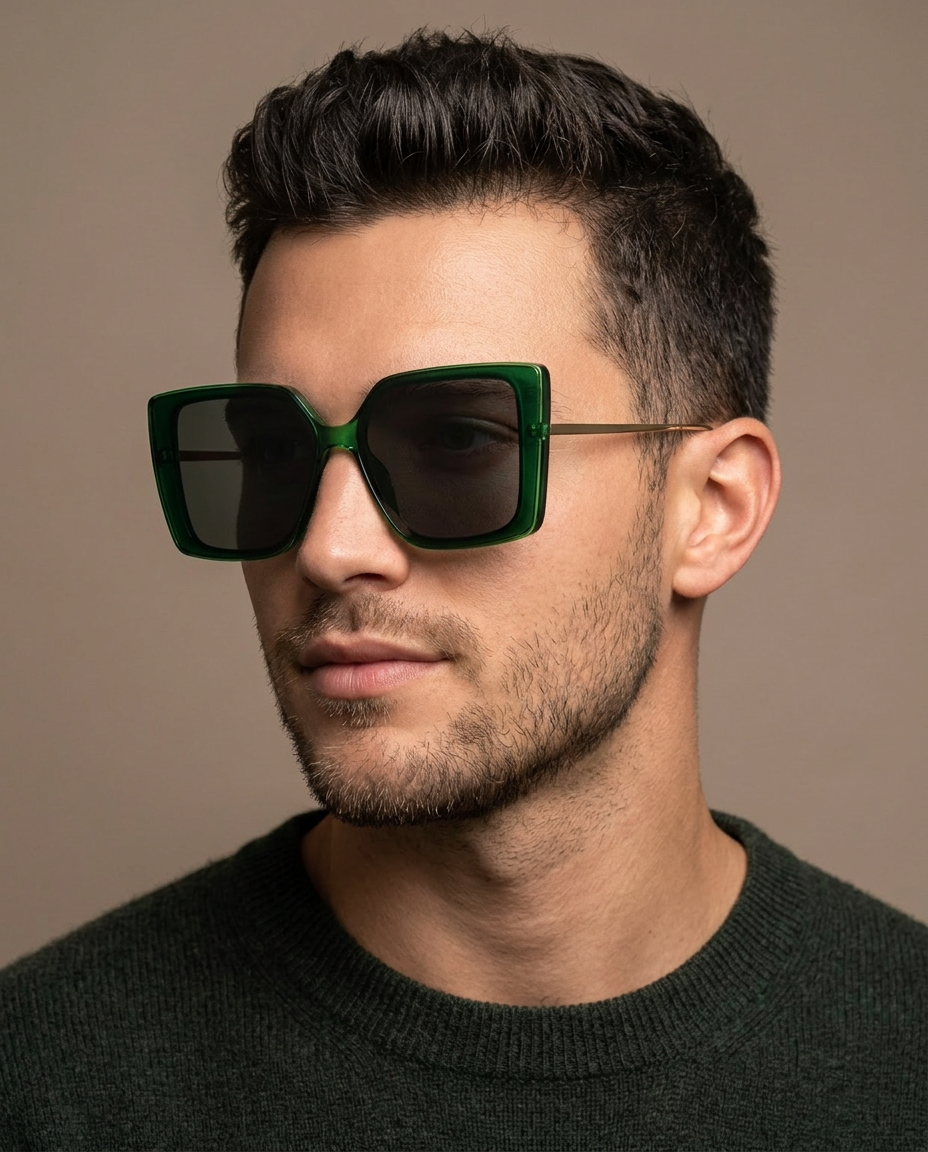 Black Oversized Green - 9124