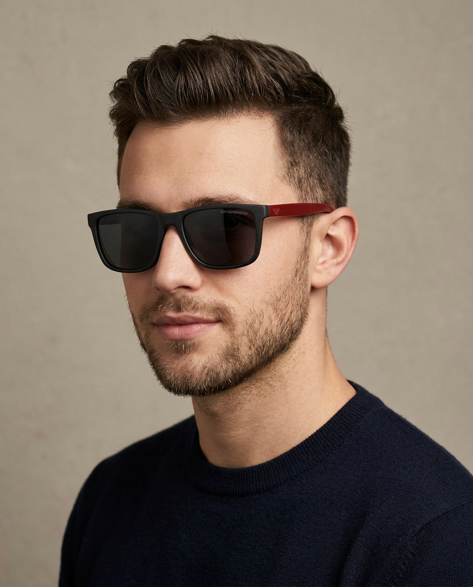 Emporio Armani Black & Red - EA4037
