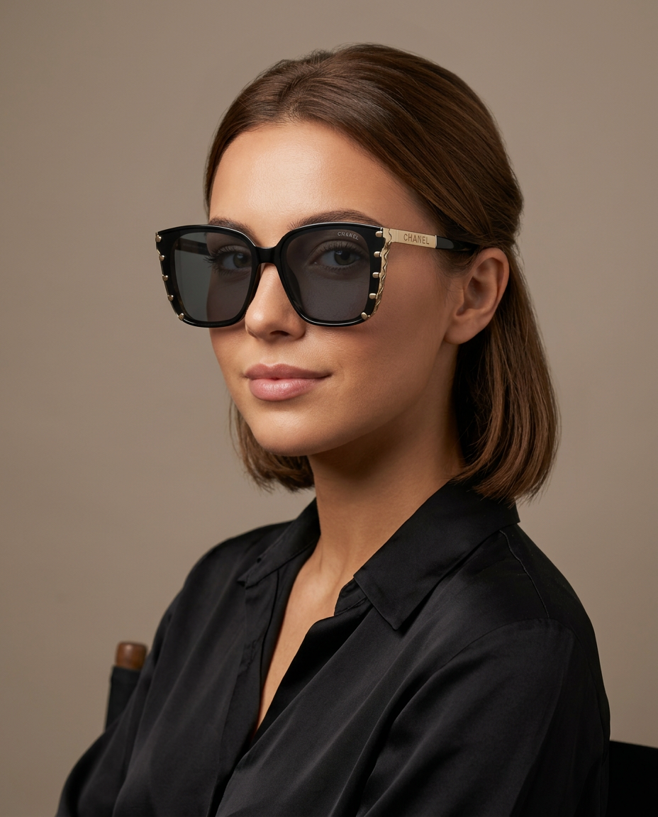 Chanel Oversized Black & Gold - A1111