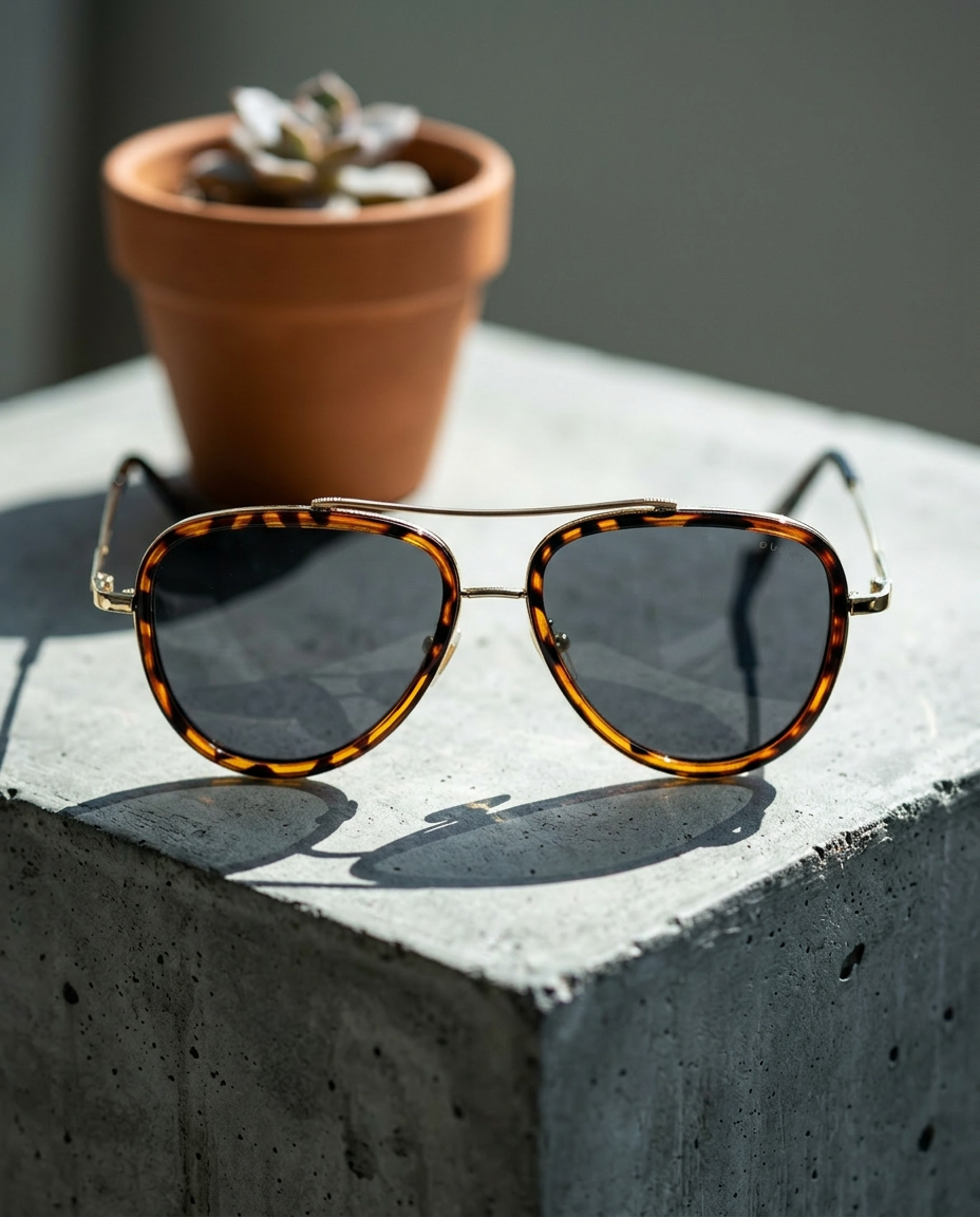 Aviators Cheetah & Gold Sunglasses - 6212