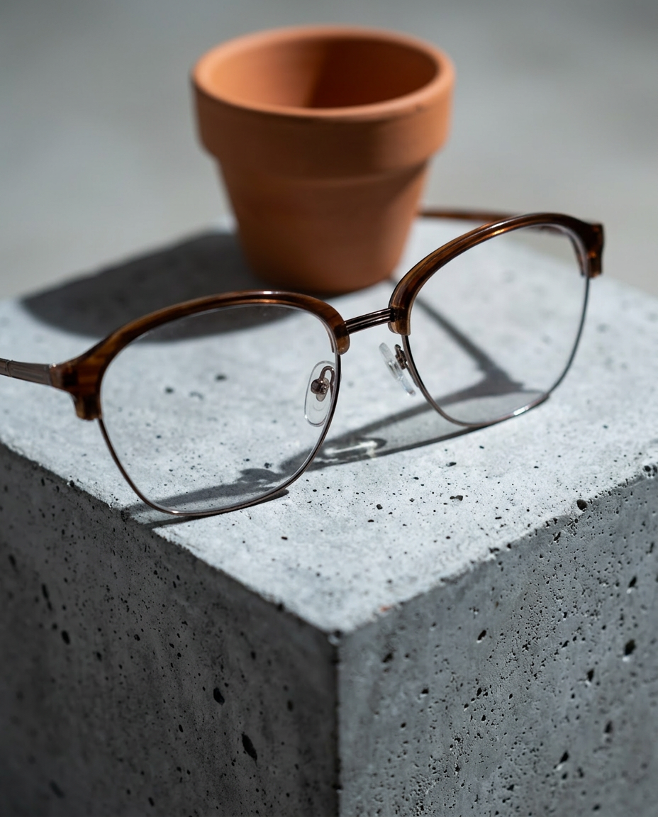 RayBan Half rimmed Brown - RB62247