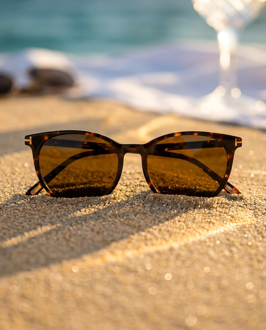 Tom Ford Round Tiger-TF5863