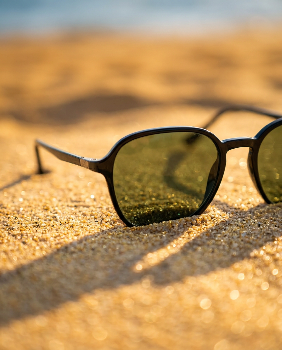 RayBan Round Black & Green - RB4341