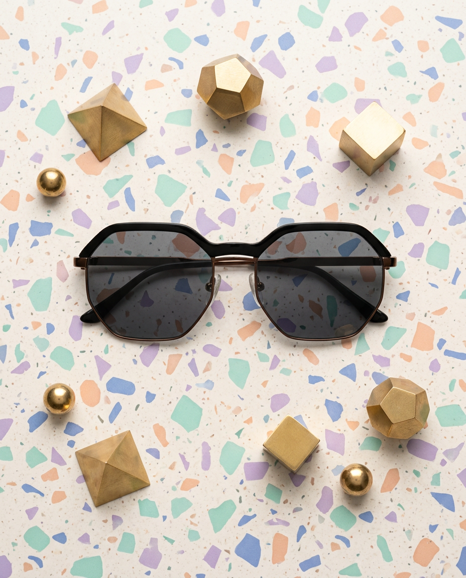 Gucci Octagon Black & Bronze-GC12404
